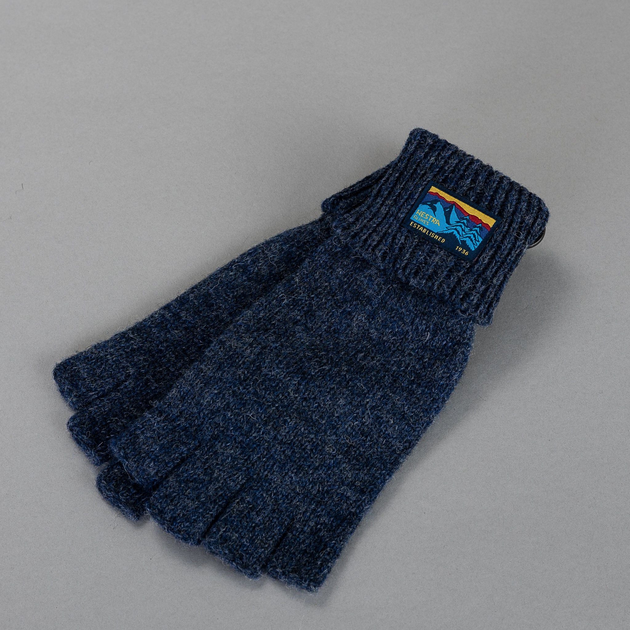 Half Finger Glove - NAVY - Image 3
