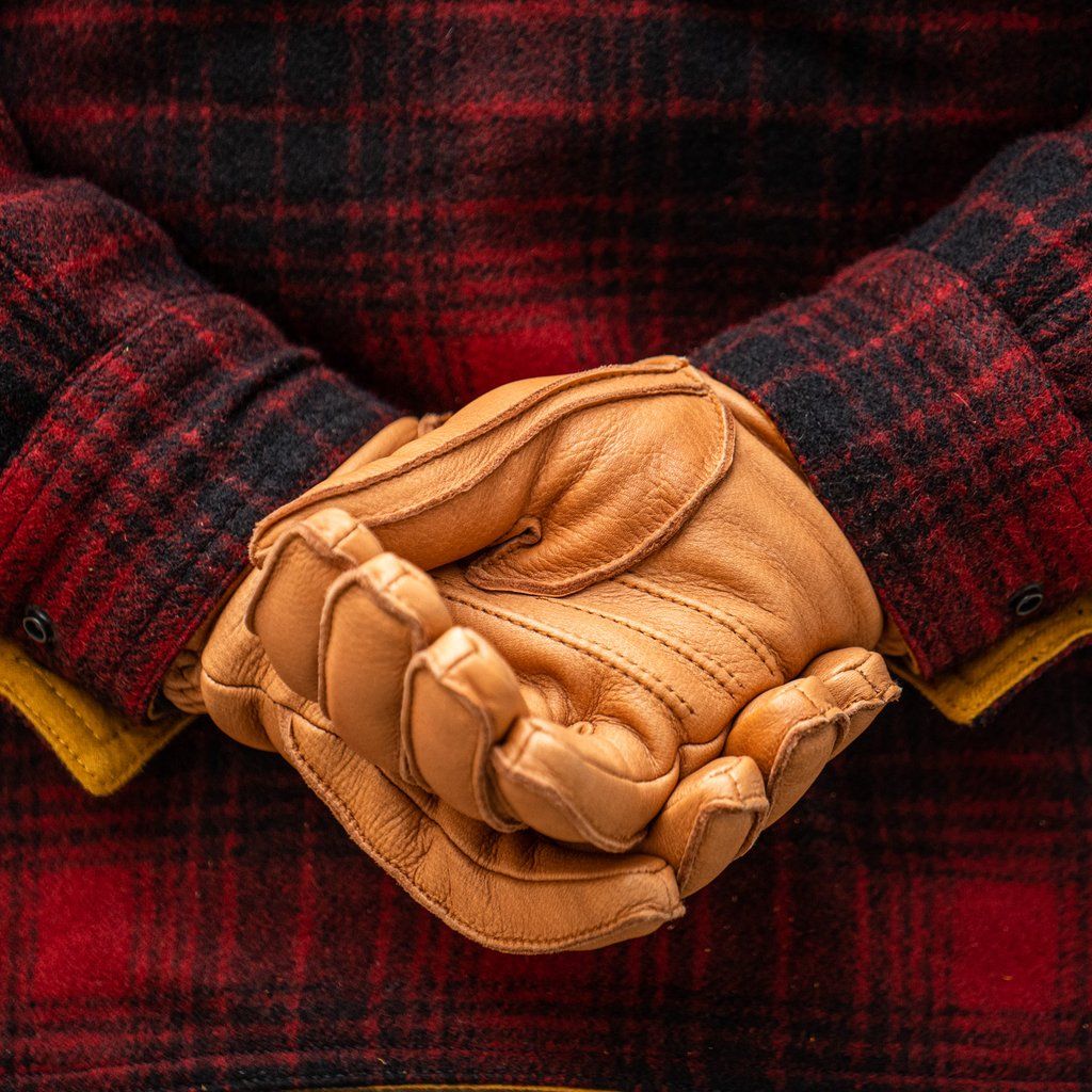 Gloves Deerskin Primaloft - CORK - Image 4