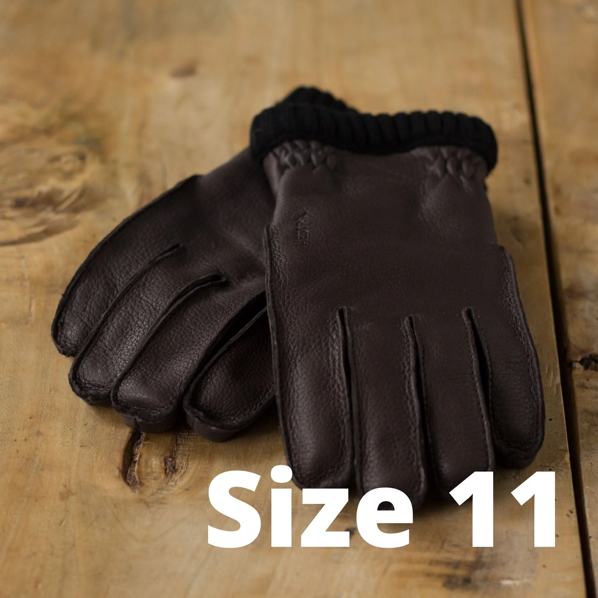 Gloves Deerskin Primaloft - DARK BROWN - Image 14