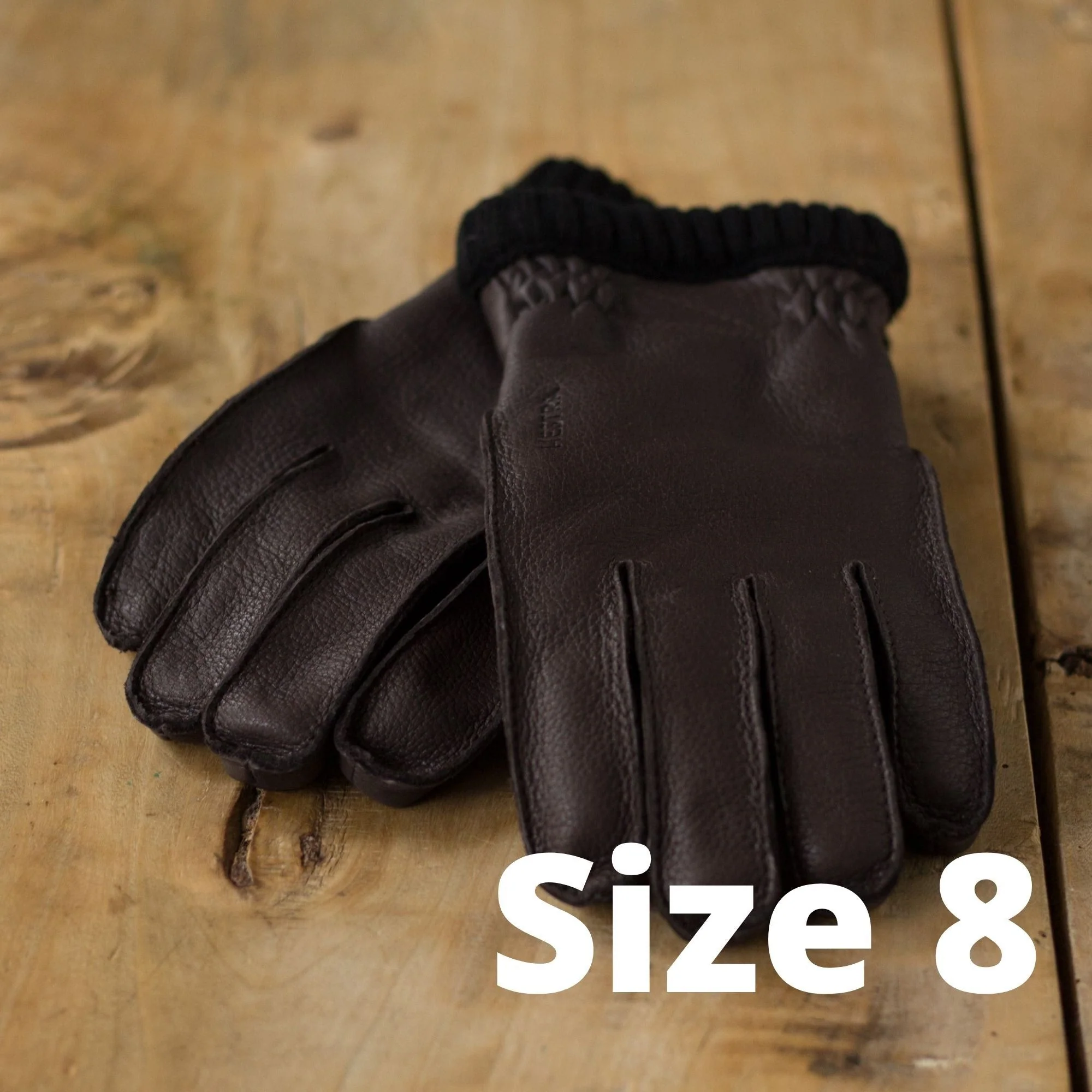 Gloves Deerskin Primaloft - DARK BROWN - Image 5