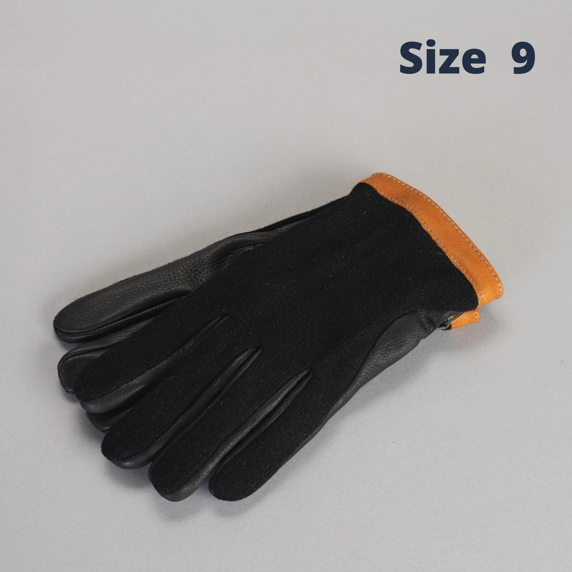 Gloves Deerskin WoolTricot - BLACK - Image 11